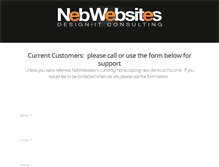 Tablet Screenshot of nebwebsites.com